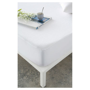 Protector de colchón Blanco Doble (135 x 190/200 cm)