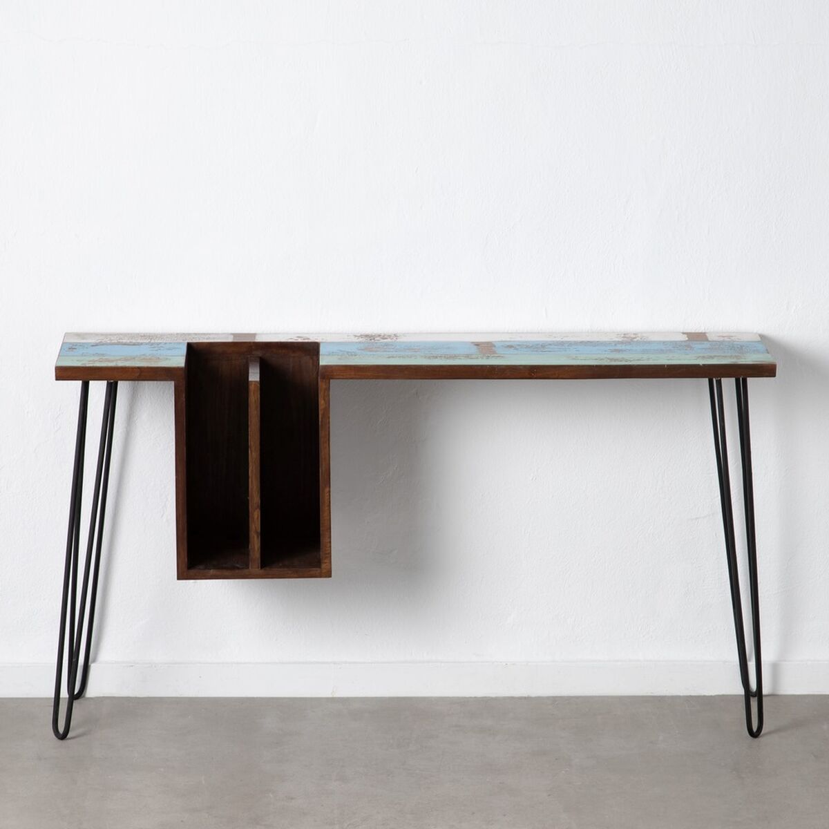 Desk in Metal and Wood (140 x 35 x 77 cm)