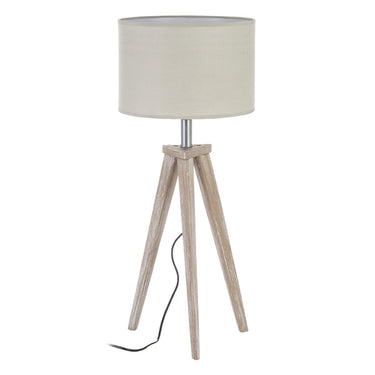 Lámpara de mesa con soporte de madera (30 x 30 x 71 cm)