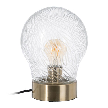 Lampe de table avec support en métal (18 x 18 x 25 cm)