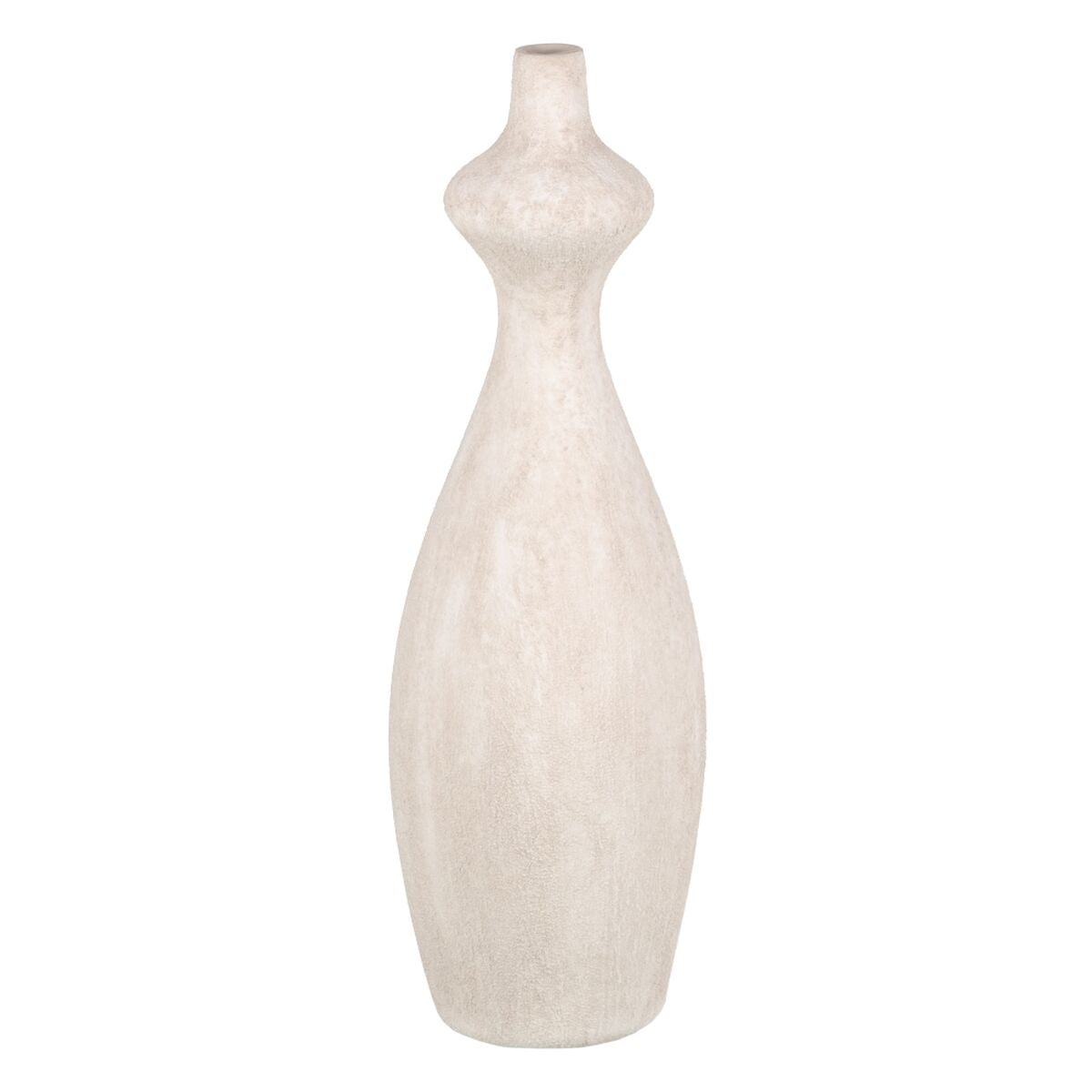 Cream Vase in Ceramic (13 x 13 x 60 cm)