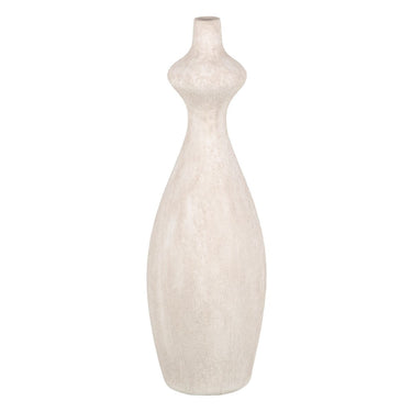 Vase Cream Ceramic Modern 13 x 13 x 60 cm