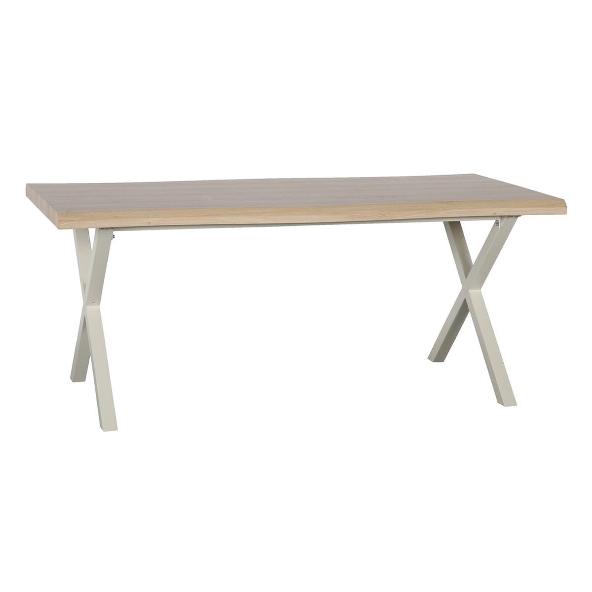 Dining Table with Cream Metal Legs (180 x 90 x 75)