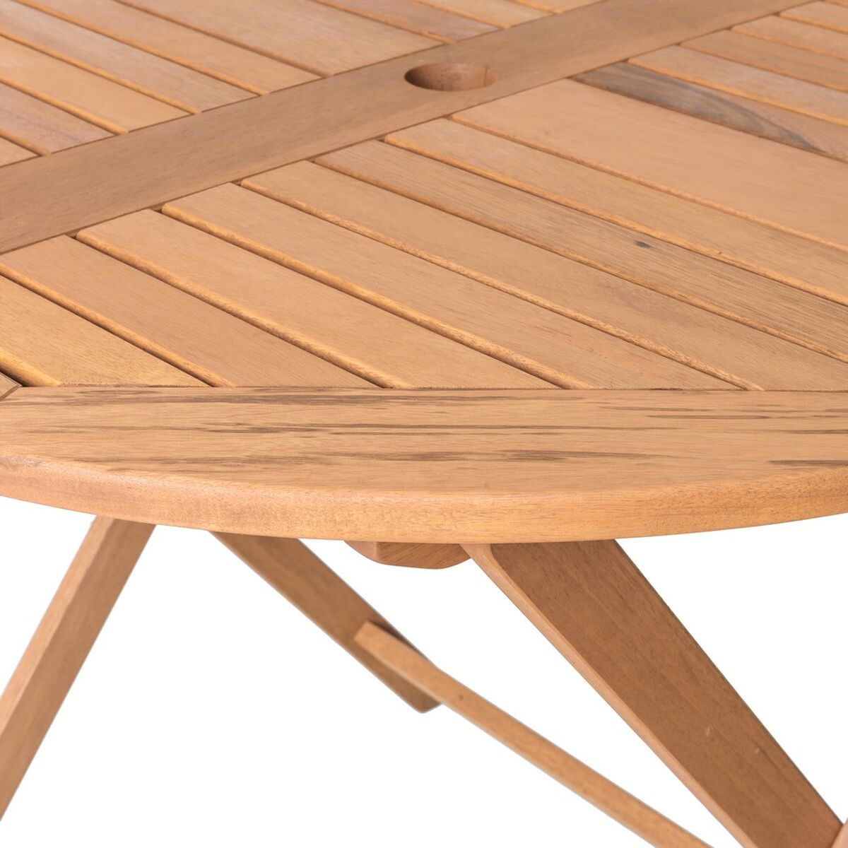 Outdoor Round Folding Table in Acacia (90 x 90 x 76 cm)