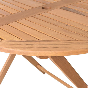 Outdoor Round Folding Table in Acacia (90 x 90 x 76 cm)