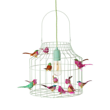 Birds Hanging Lamp Mint
