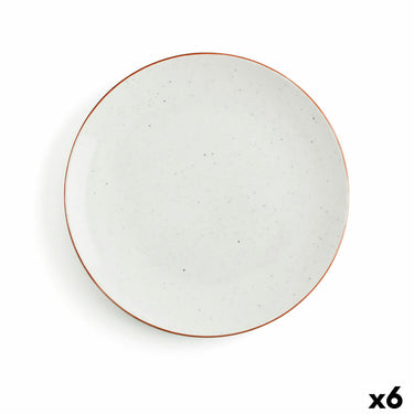 Assiette Plate Céramique Beige (Ø 27 cm) (6 Utés)
