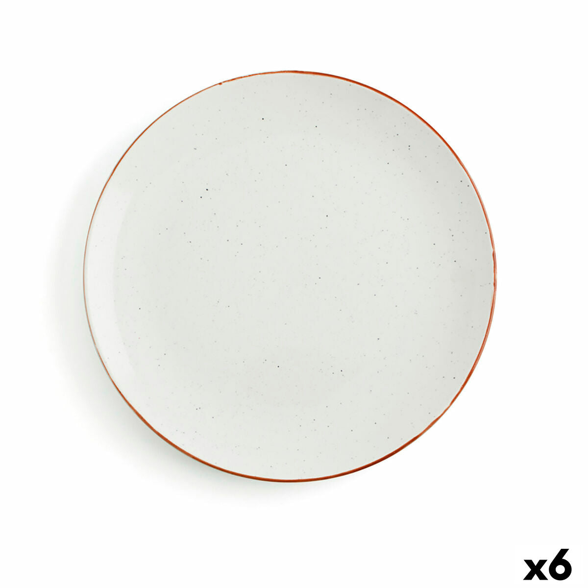 Flat plate Ceramic Beige (Ø 29 cm) (6 Units)