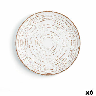 Assiette Plate Céramique Bicolore (24 cm) (6 Utés)
