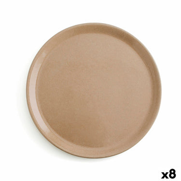 Assiette Plate Beige en Céramique Ø 31 cm (8 Utés)
