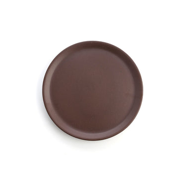 Brauner flacher Teller aus Keramik (Ø 31 cm) (8 Einheiten)