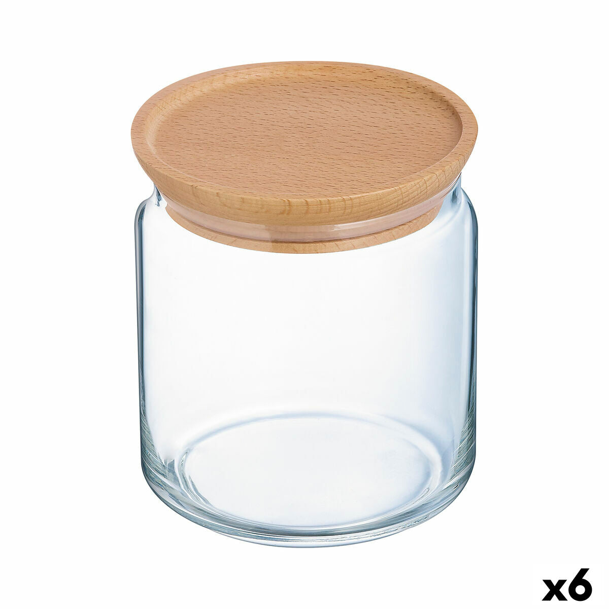 Jar in Transparent Glass (750 ml) (6 Units)