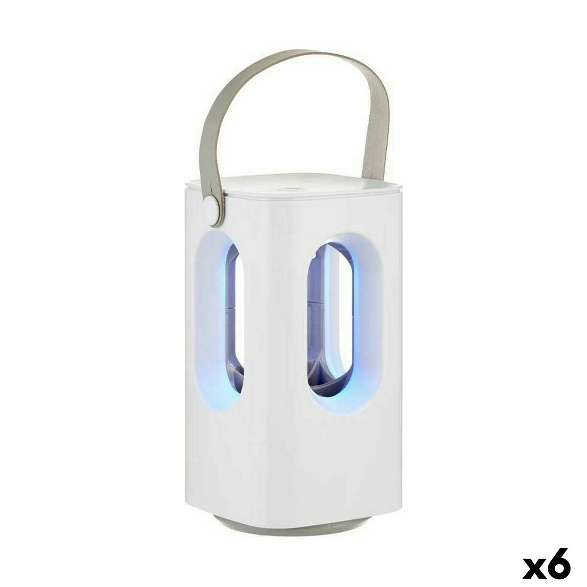 2-in-1 Rechargeable Mosquito Repellent Lamp with LED White ABS (6 Units)