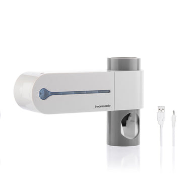 Stérilisateur UV de brosse à dents avec support et distributeur de dentifrice InnovaGoods
