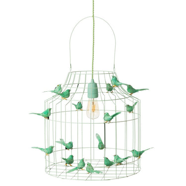 birdcage hanging lamp mint